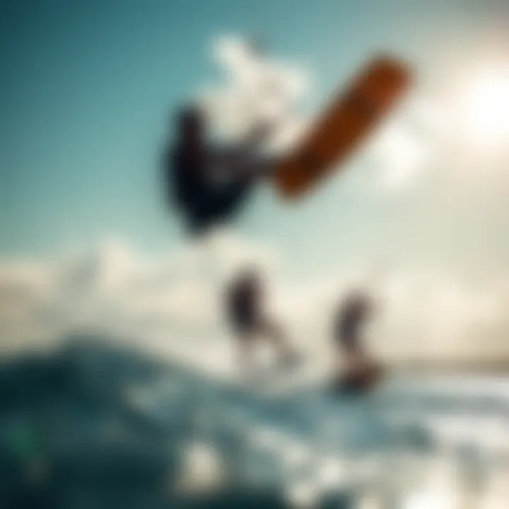 Dynamic Kiteboarding Performance Airush Ultra Team in action on the water