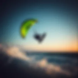 Dynamic view of the Cabrinha Contra 15M kite in flight