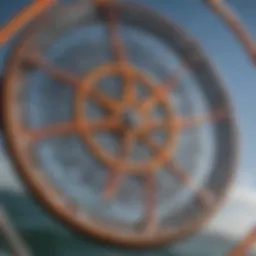 A close-up of the Cabrinha Special Agent kite showcasing its intricate design and craftsmanship.