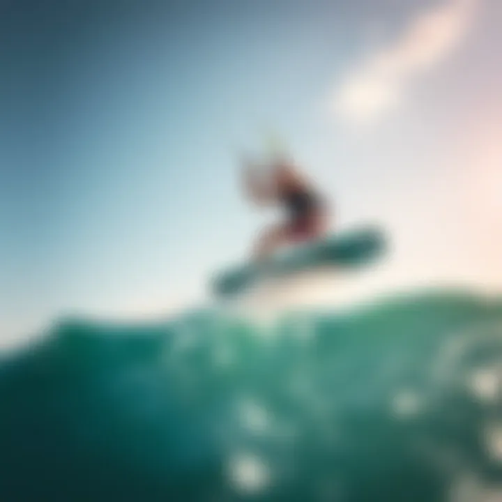 Kiteboarding Enhanced with WeatherFlow Wind Meter Kiteboarder utilizing WeatherFlow Wind Meter app