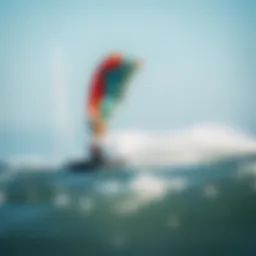 Dynamic performance of Airush Kite in action over the waves