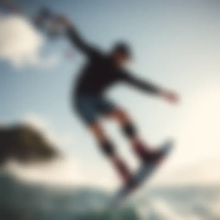 Performance Attributes of Solite Boots in Action Kiteboarder demonstrating the performance of Solite boots