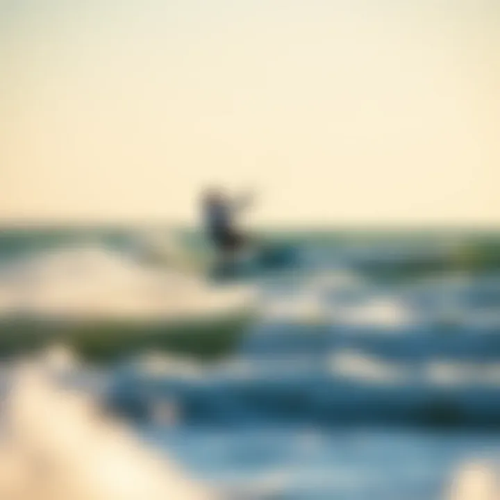 Advanced Kite Surfing Techniques Kite surfer executing a jump over the waves
