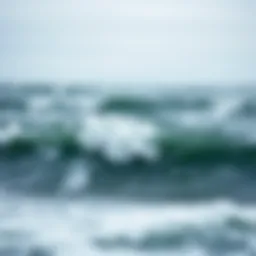 Wave patterns on Lake Erie