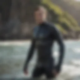 High-performance wetsuit showcasing advanced material technology for kiteboarding.