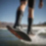Close-up of neoprene texture showcasing flexibility
