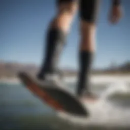 Close-up of neoprene texture showcasing flexibility