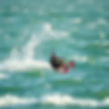 Physics of Axis Wake in Kiteboarding Diagram illustrating the physics of axis wake in kiteboarding