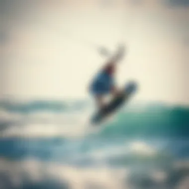 Tricks Enabled by Axis Wake Mechanics Kiteboarder performing tricks utilizing axis wake mechanics