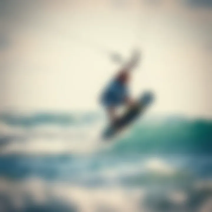 Tricks Enabled by Axis Wake Mechanics Kiteboarder performing tricks utilizing axis wake mechanics