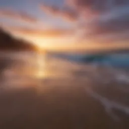 A breathtaking sunset over the Baja coastline, showcasing vibrant colors reflecting on the water.