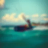 Vibrant kiteboarding scene at Cabarete beach