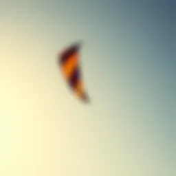 Dynamic kite in flight showcasing advanced aerodynamics