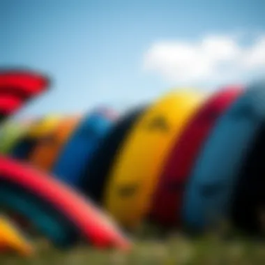 Diverse Range of Duotone Kites Diverse range of duotone kites displayed for selection