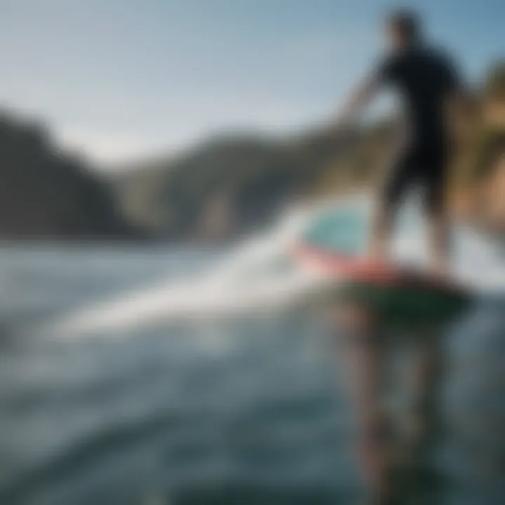 Comparison chart highlighting the advantages of hydrofoils over traditional boards