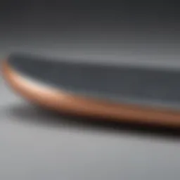 Close-up view of a freedom foil board showcasing its sleek design and construction.