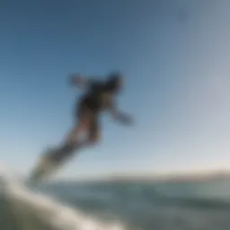 Kiteboarding action captured with GoPro