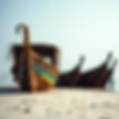 Traditional Dhow Boats on the Beach Traditional dhow boats on the beach of Jambiani, blending culture with adventure