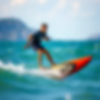 Mastering Hydrofoiling Techniques An expert showcasing advanced techniques on a hydrofoiling surfboard