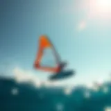 Innovative wind surfing wing design showcasing advanced aerodynamic features