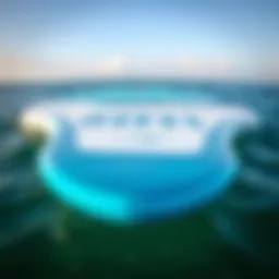 Close-up of a jet foil surfboard showcasing its sleek design