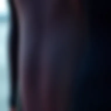 Close-up view of the Mystic Marshall wetsuit showcasing its unique texture and stitching.