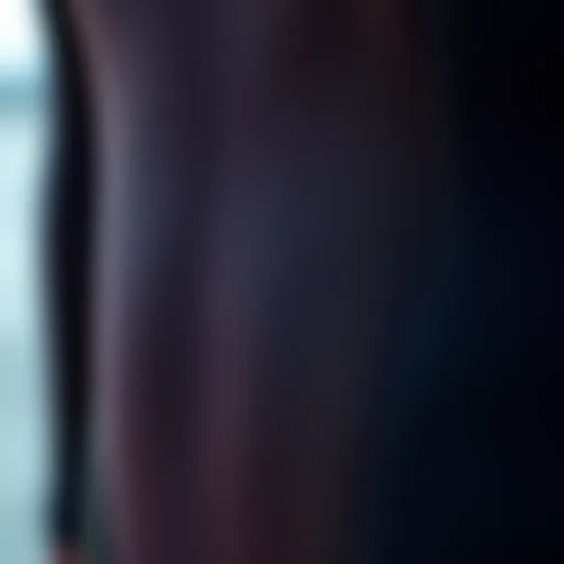 Close-up view of the Mystic Marshall wetsuit showcasing its unique texture and stitching.