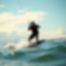 Skywalker kiteboard in action on the water