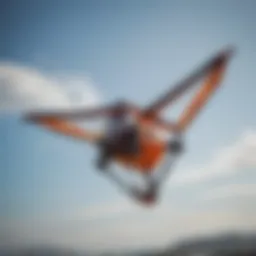 Detailed view of the Slingshot Trainer Kite showcasing its unique design features