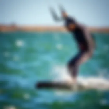 Kiteboarding Techniques and Skills A kiteboarder showcasing advanced maneuvers on water