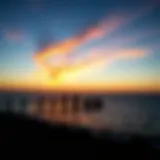 Stunning sunset over Lake Michigan