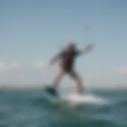 Kiteboarding on Gulf Breeze waters during a sunny day
