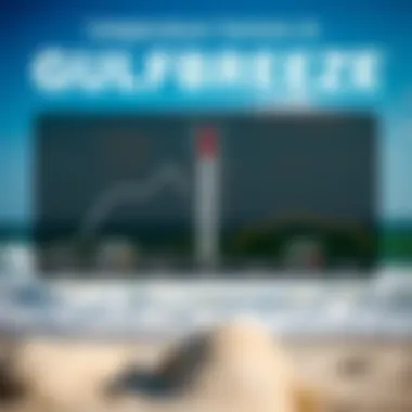 Temperature Variations in Gulf Breeze Detailed infographic of temperature variations throughout the kiteboarding season in Gulf Breeze