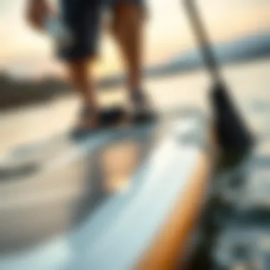 Innovative Design: Exploring Hover Paddle Board Technology Close-up of hover paddle board technology showcasing its unique features