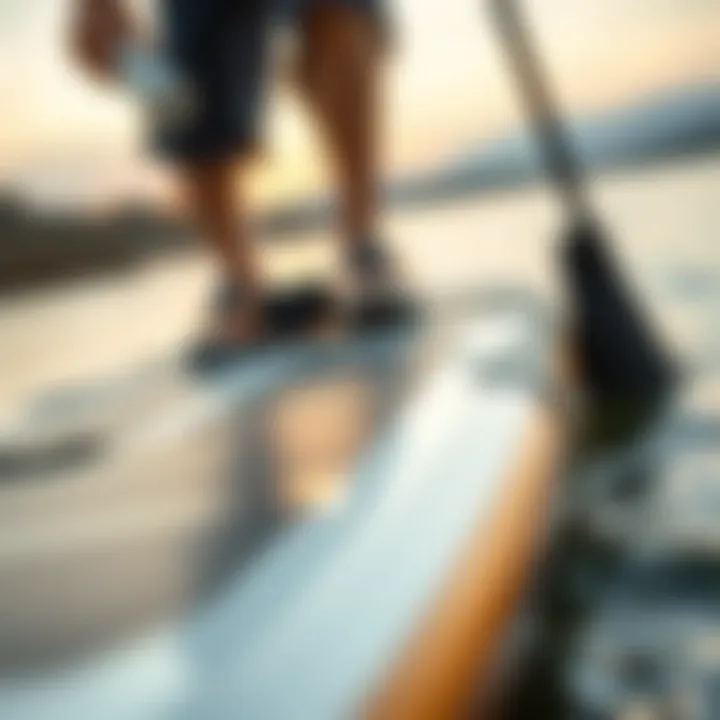 Innovative Design: Exploring Hover Paddle Board Technology Close-up of hover paddle board technology showcasing its unique features