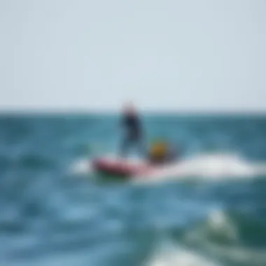 Mastering the Waves: Expert Techniques in Hover Paddle Boarding An expert rider demonstrating advanced techniques on a hover paddle board