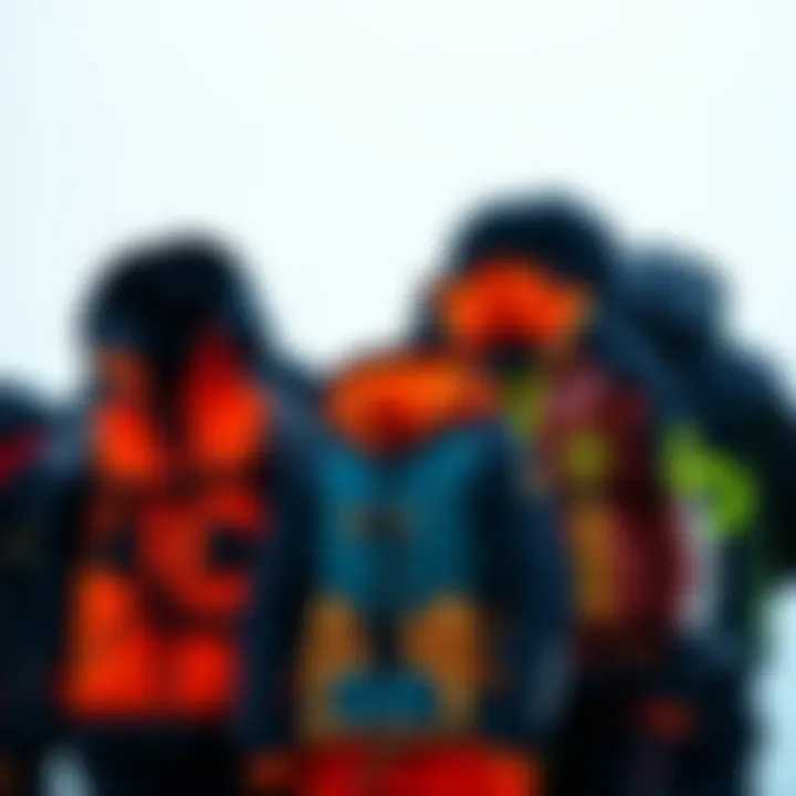 A variety of impact jackets displayed for comparison