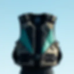 An innovative kite impact vest design showcasing lightweight materials and ergonomic structure.