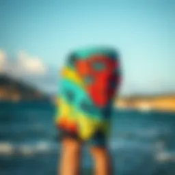 Stylish kitesurf shorts showcasing vibrant colors and patterns