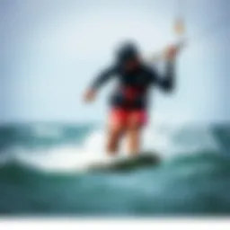 Dynamic display of Krypt T Tops in action during a kiteboarding session