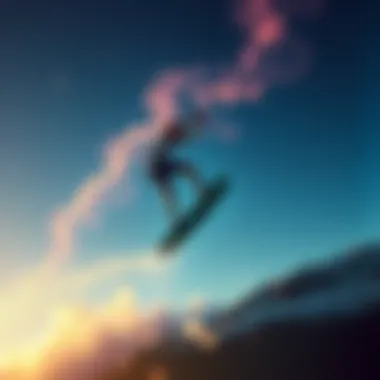Kiteboarding with the Nebula Kiteboarder executing a jump with the Liquid Force Nebula
