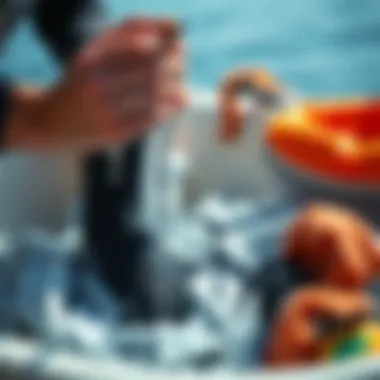 Proper Care for Your Neoprene Surf Socks Neoprene surf socks being washed and dried for maintenance