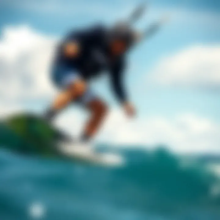Advanced Riding Techniques with the North Board Kiteboarder demonstrating advanced riding techniques on the North Board.