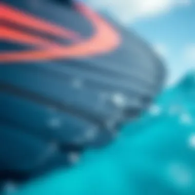 Material Quality and Texture of Pure Wave Kite Close-up of Pure Wave kite's material and texture