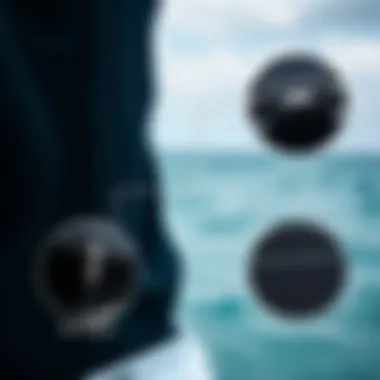 Exploring Wetsuit Features: Enhancements for Kiteboarding Performance Illustration showcasing various additional features of wetsuits, such as zippers and seams