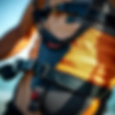Safety Features of Harnesses Close-up of a kiteboard harness demonstrating safety features