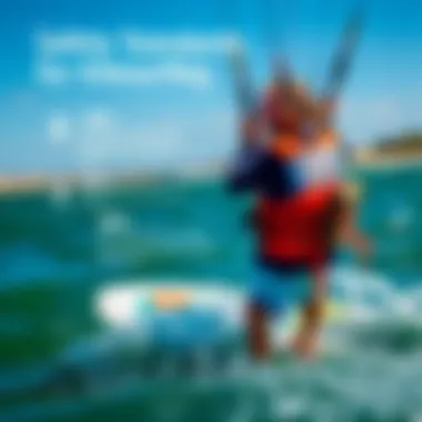 Safety Standards for PFDs in Kitesurfing An engaging infographic showcasing safety standards for kitesurfing and PFD usage
