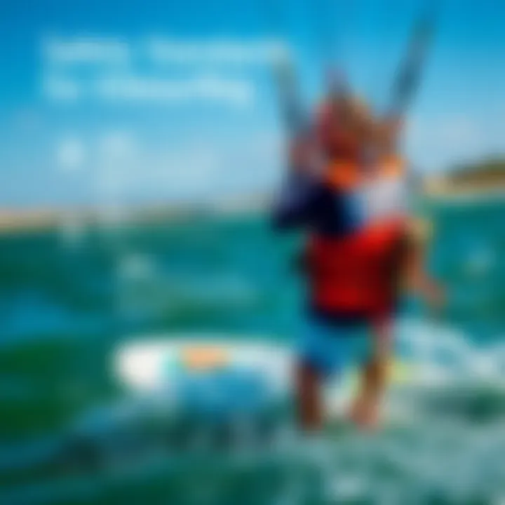 Safety Standards for PFDs in Kitesurfing An engaging infographic showcasing safety standards for kitesurfing and PFD usage