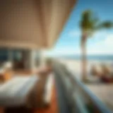 Luxurious beachfront view at a South Padre Island hotel