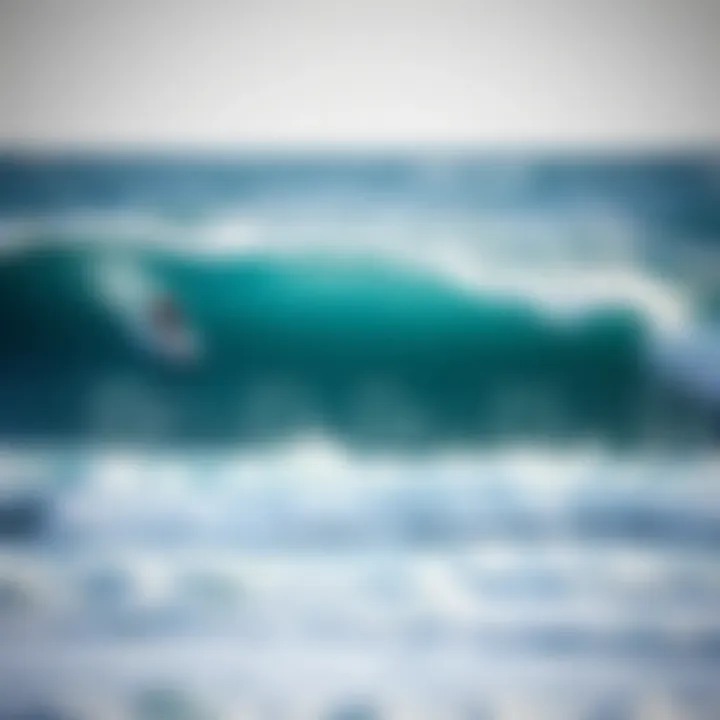 Wave Conditions for Kiteboarding Detailed wave conditions at Tourmaline, highlighting optimal kiteboarding times.
